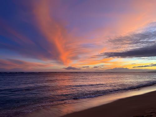 Sunset from Waikiki Beach, Oahu