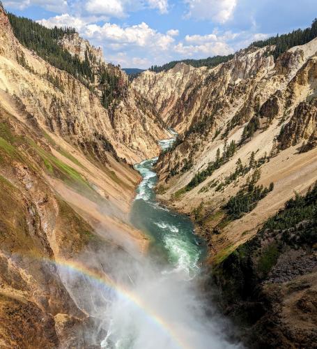 Rainbow over Yellowstone River