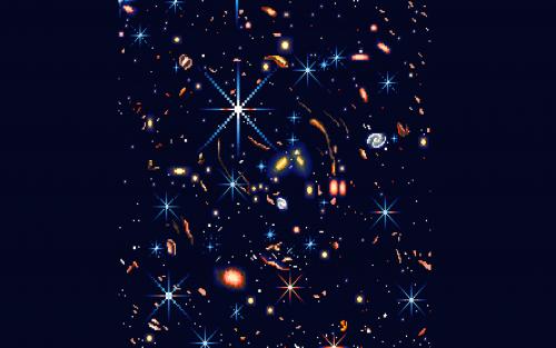 Deep Space - James Webb Telescope - Hand pixeled