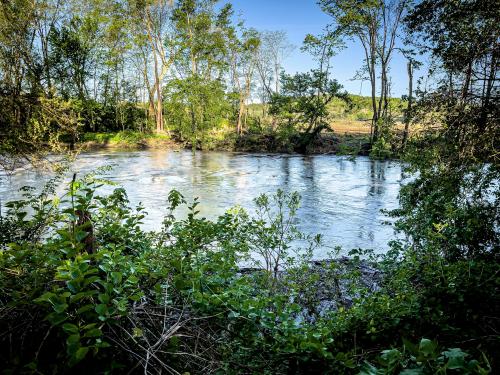 A View Of Paint Creek From The Tippecanoe Darter Trail Of Junction Group Earthworks In Chillicothe, Ohio, United States.