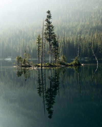 Glass reflections in the alpine lakes ~ WA, USA