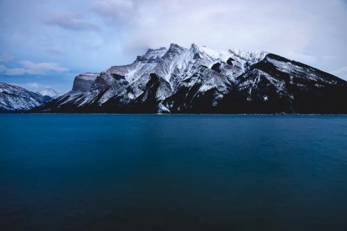 Long Exposure of Lake Minnewanka - Banff, Alberta, Canada