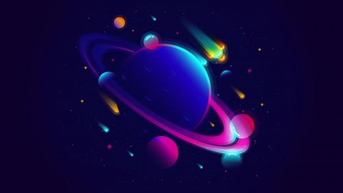 Purple Saturn