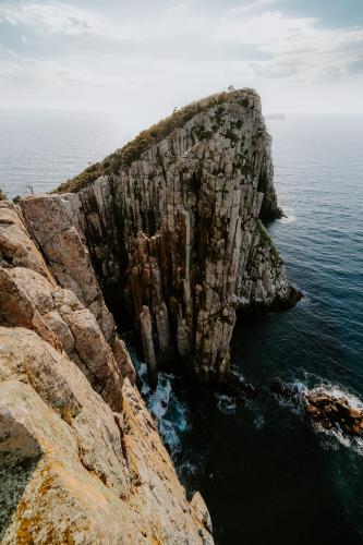 The 200m tall cliffs of Cape Hauy, Tasmania Australia