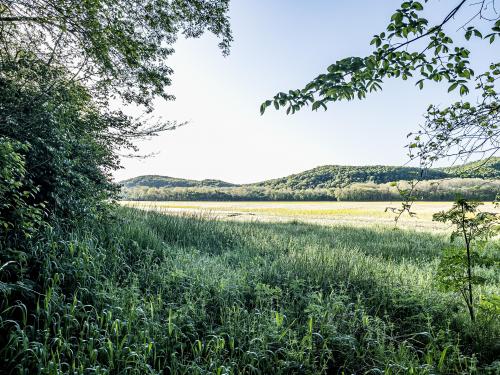 A View Of The Huntington Hills From The Tippecanoe Darter Trail Of Junction Group Earthworks In Chillicothe, Ohio, United States.