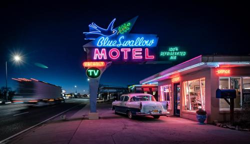 Motel along Route 66, Tucumcari, New Mexico, USA.