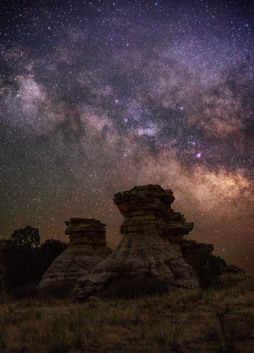 Rock Formations in Black Mesa State Park, Oklahoma