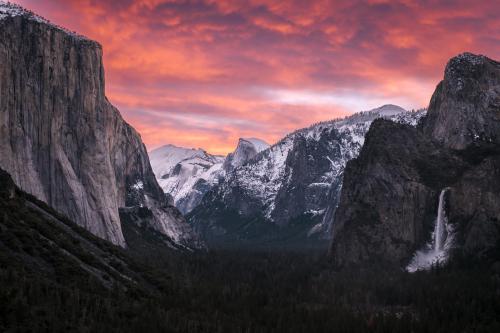 Sunrise at Tunnel View 1/2/23, Yosemite National Park