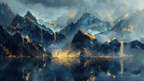 Dreamy Mountainscape