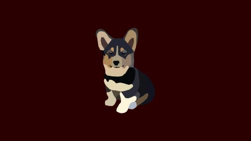 Low Poly Corgi Puppy