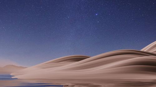 Desert Nightscape Scenery