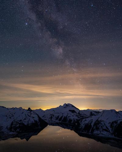 Panorama Ridge at night, BC, Canada