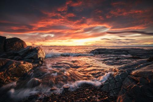 Sunset in Quebec, Canada