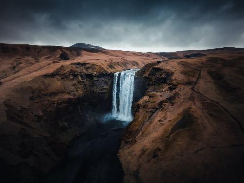 Skógafoss Waterfall, Hvolsvöllur, Iceland
