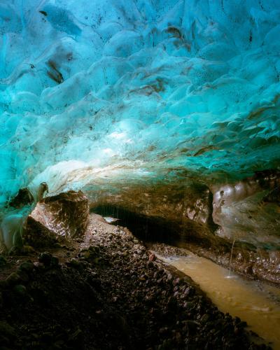 I went inside of a glacier ice cave. Vatnajökull, Iceland  by @explorerhans