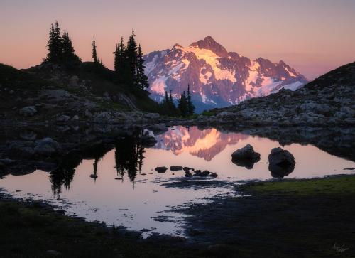 Sunset in the North Cascades, Washington