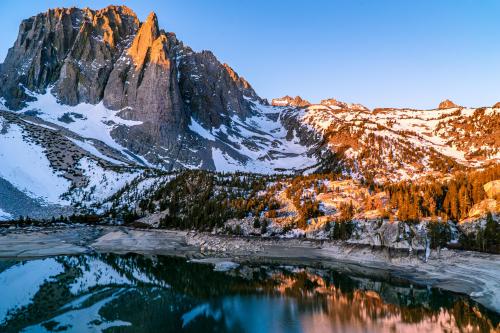 Morning light in the Sierra Nevada - Big Pine Lakes, CA