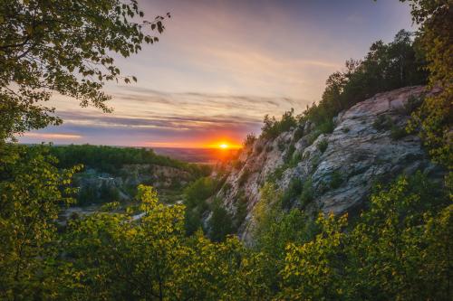 Sunset from Rib Mountain, Wisconsin