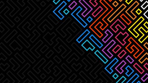 Colorful Abstract Shapes  8K Wallpaper
