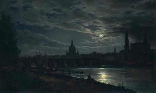 View of Dresden by Johan Christian Dahl