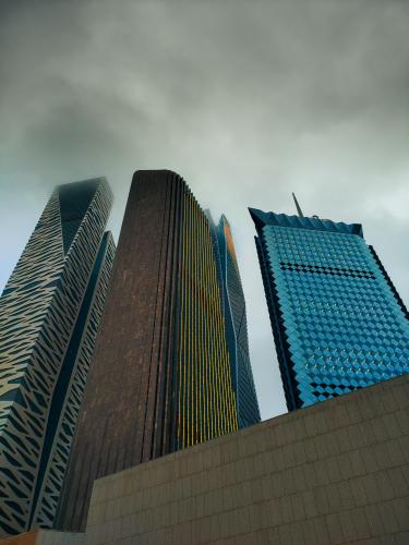 Dark clouds over KAFD, Riyadh