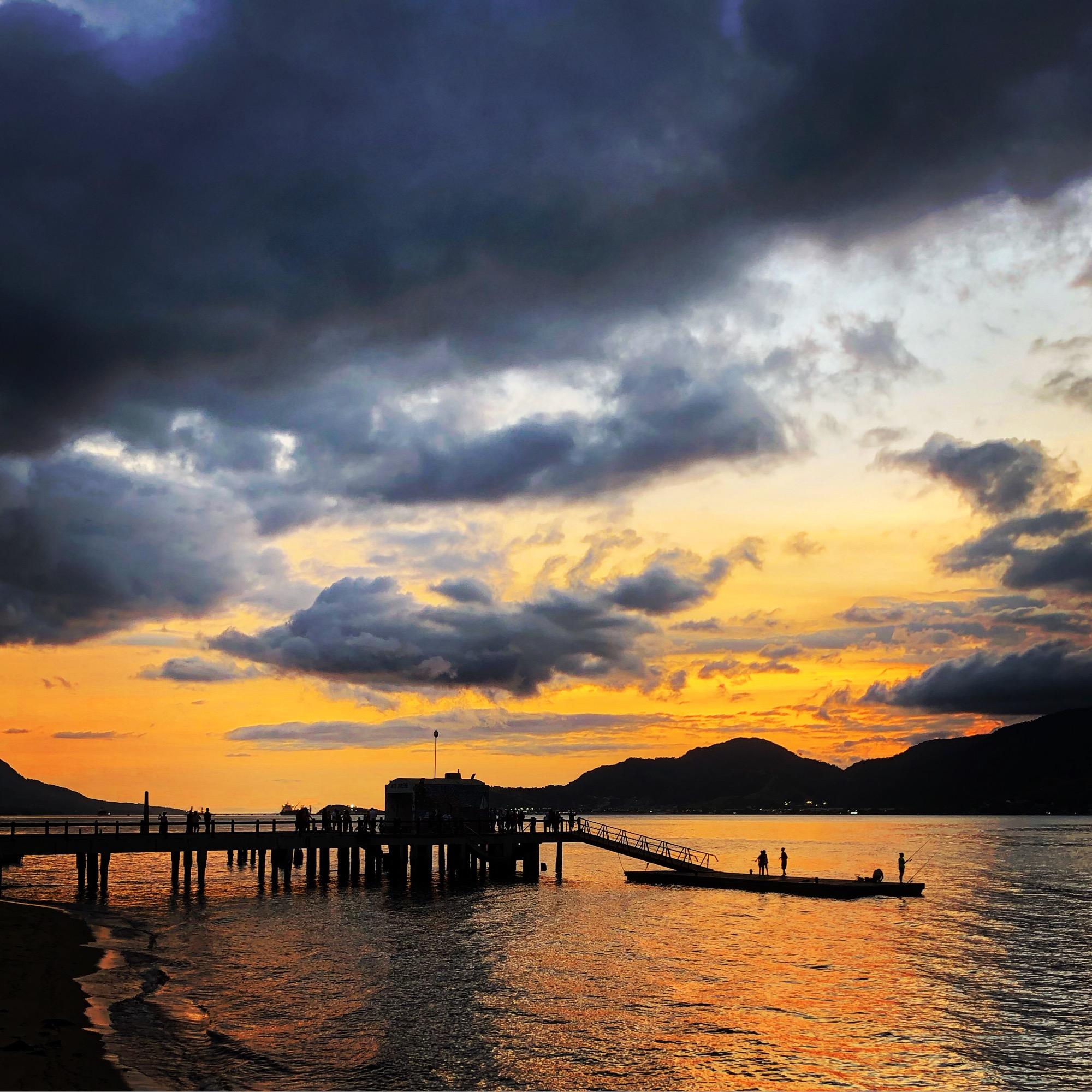 Pier at the sunset - Ilhabela, Brazil