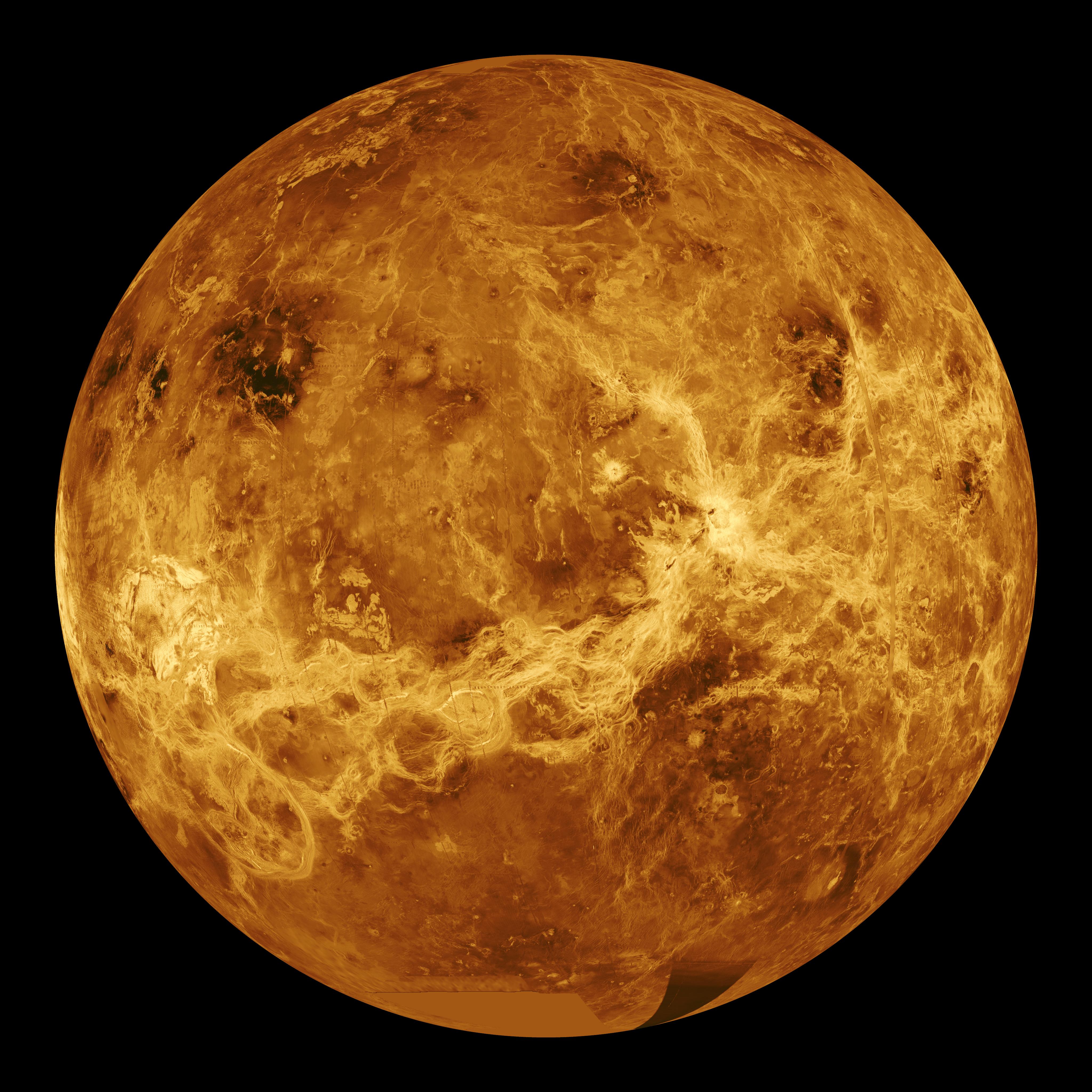 Global view of the surface of Venus [4096 x 4096]