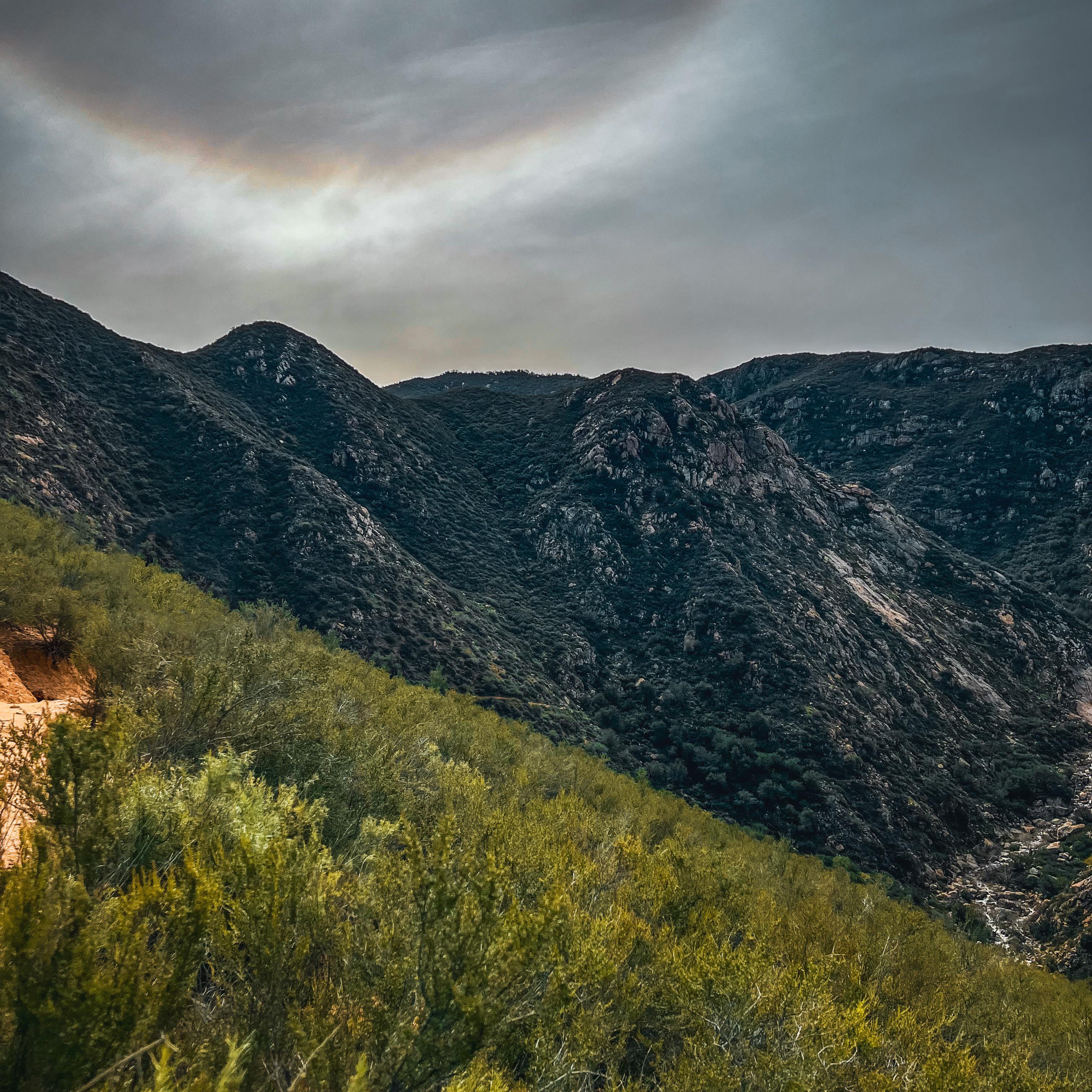 Along the trail to Three Sisters Falls, CA